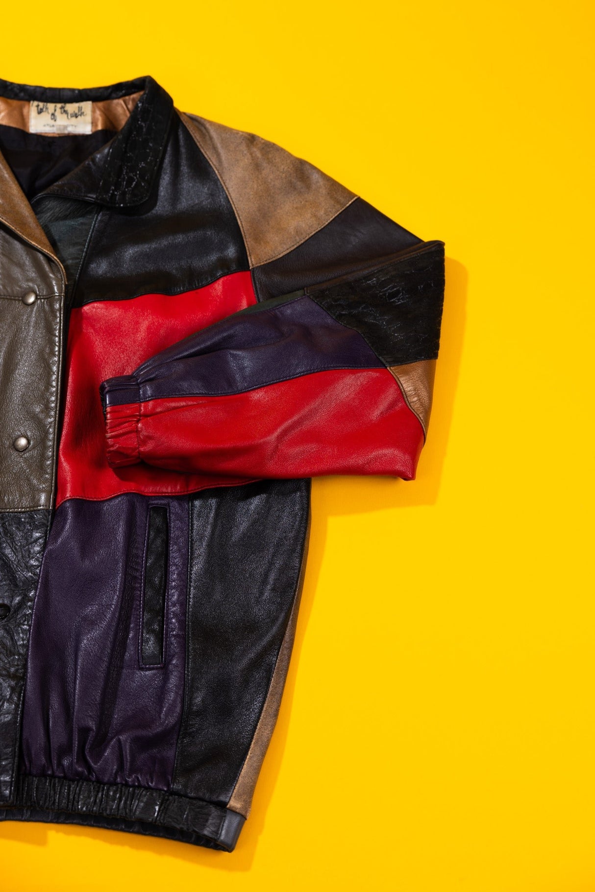 Vintage 80s Talk of the Walk Atlantic City Leather Jacket