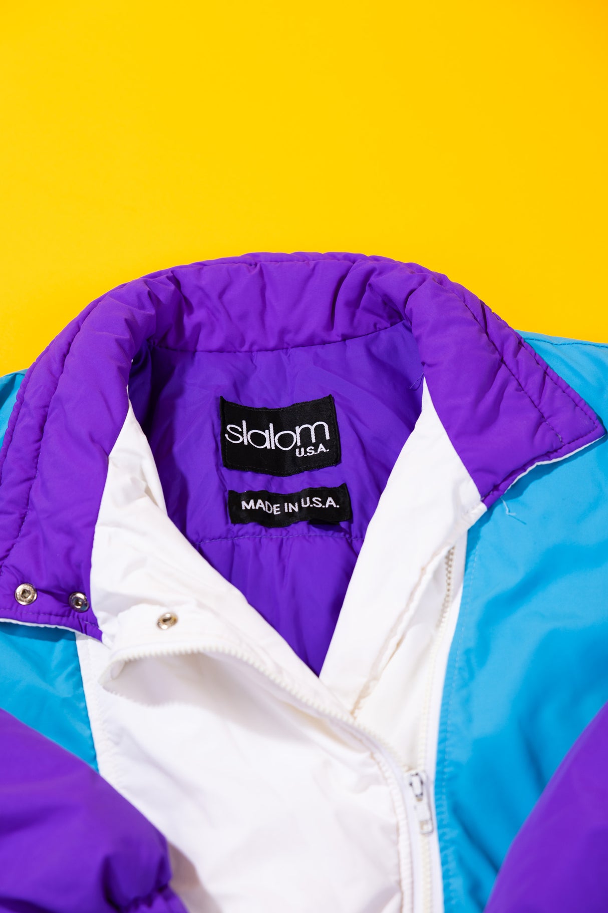 Vintage 80s Slalom Puffer Jacket