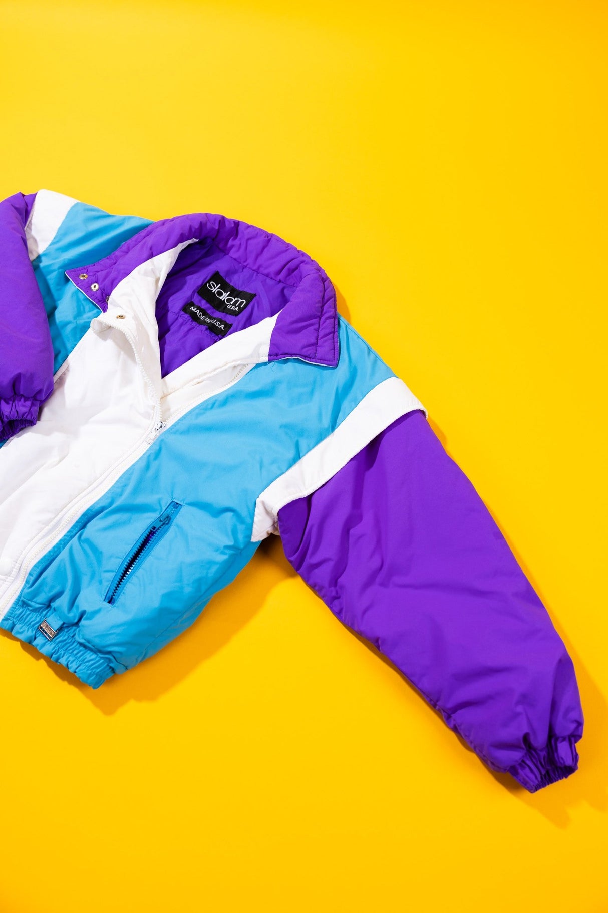 Vintage 80s Slalom Puffer Jacket