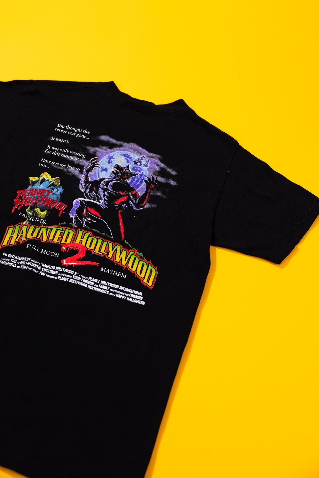 Vintage 1998 Planet Hollywood Haunted Hollywood 2 T-shirt