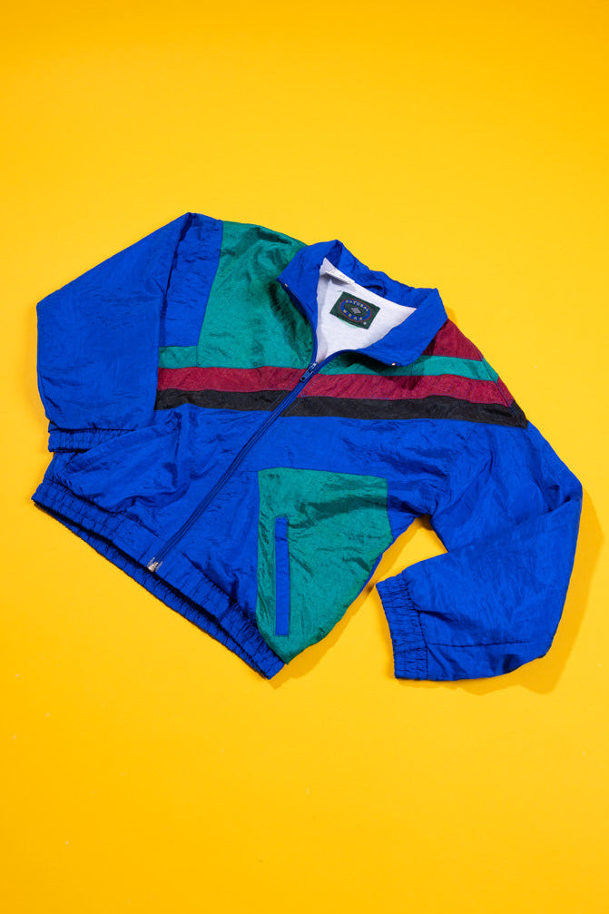 Vintage 90s Natural Wear Windbreaker (Kids - 6/8)