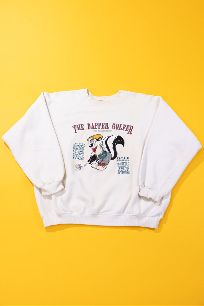 Vintage 1993 Pepé Le Pew The Dapper Golfer Crewneck