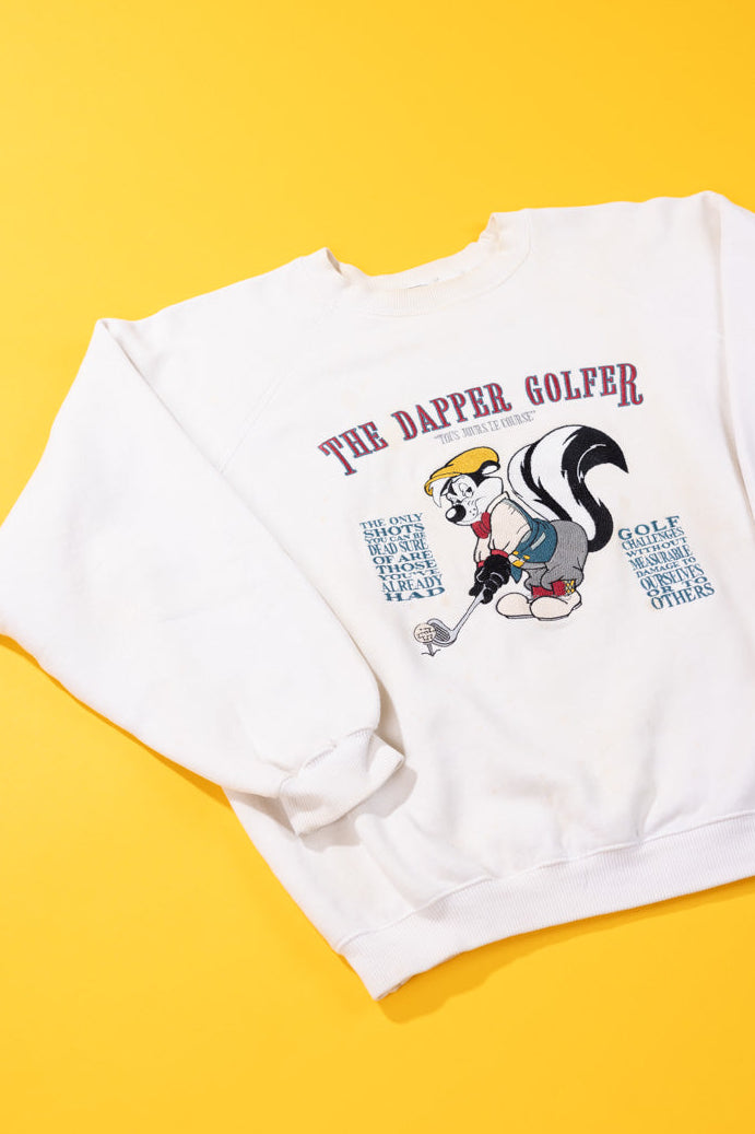 Vintage 1993 Pepé Le Pew The Dapper Golfer Crewneck