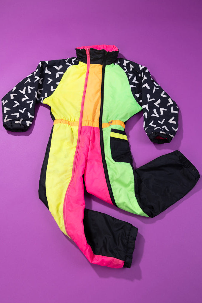 Vintage 80's Obermeyer Reversible Ski Suit (Kids- 5/6)