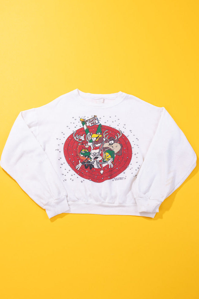 Vintage 1993 Looney Tunes Christmas Crewneck (Kids-M)