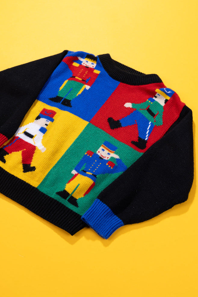 Vintage 90s Class Club Toy Soldiers Christmas Sweater (Kids - M)