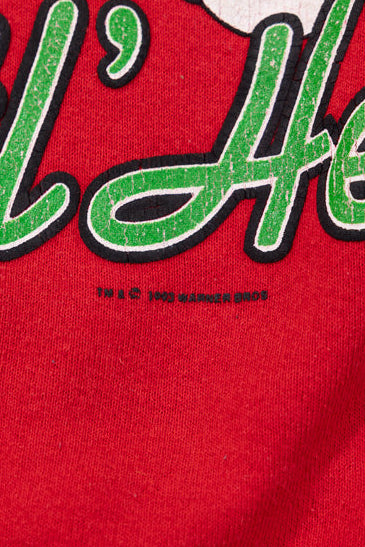 Vintage 1993 Santa's Wittl' Helper Tweety Bird Christmas Crewneck