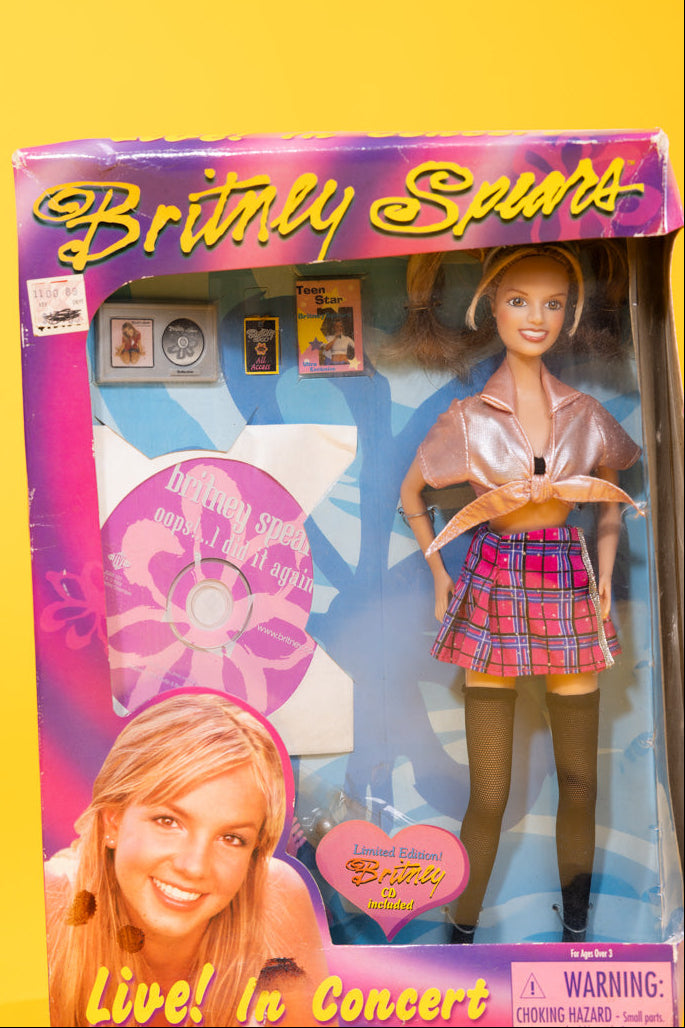 Vintage 2000 Britney Spears Live in Concert Doll with CD Play Along
