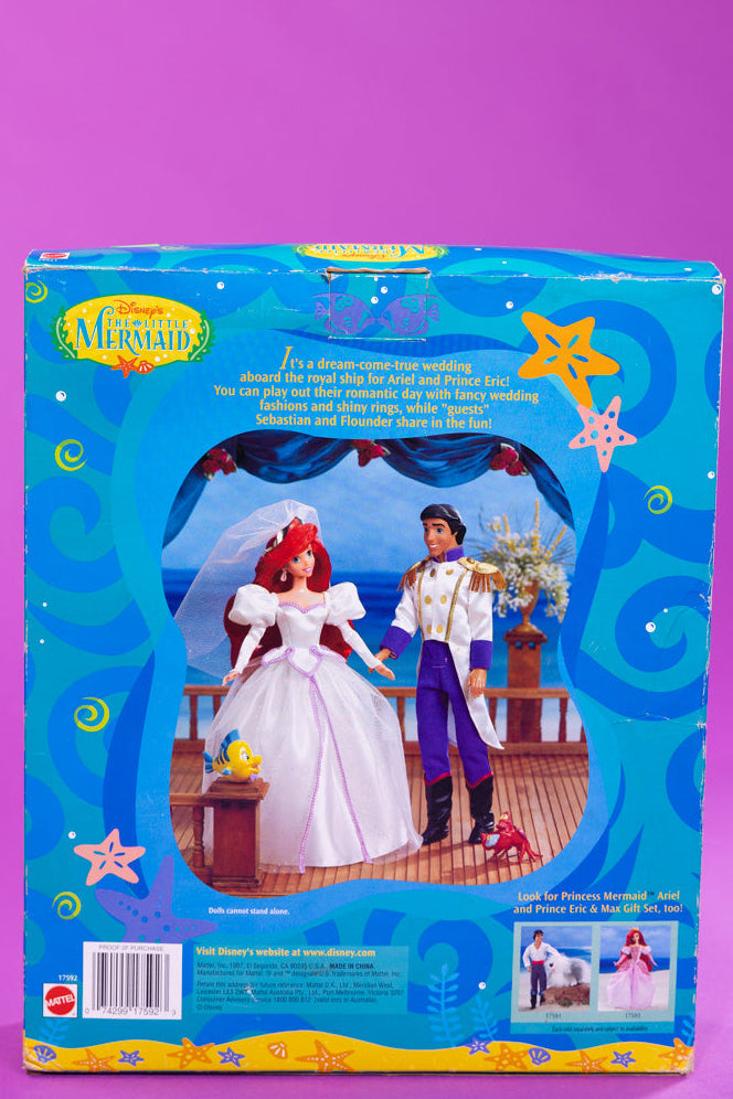 Vintage 1997 The Little Mermaid Wedding Party Gift Doll Set