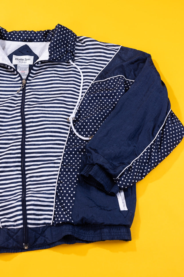 Vintage 90s Rhythm Sport by Janeve Windbreaker (polka dots)