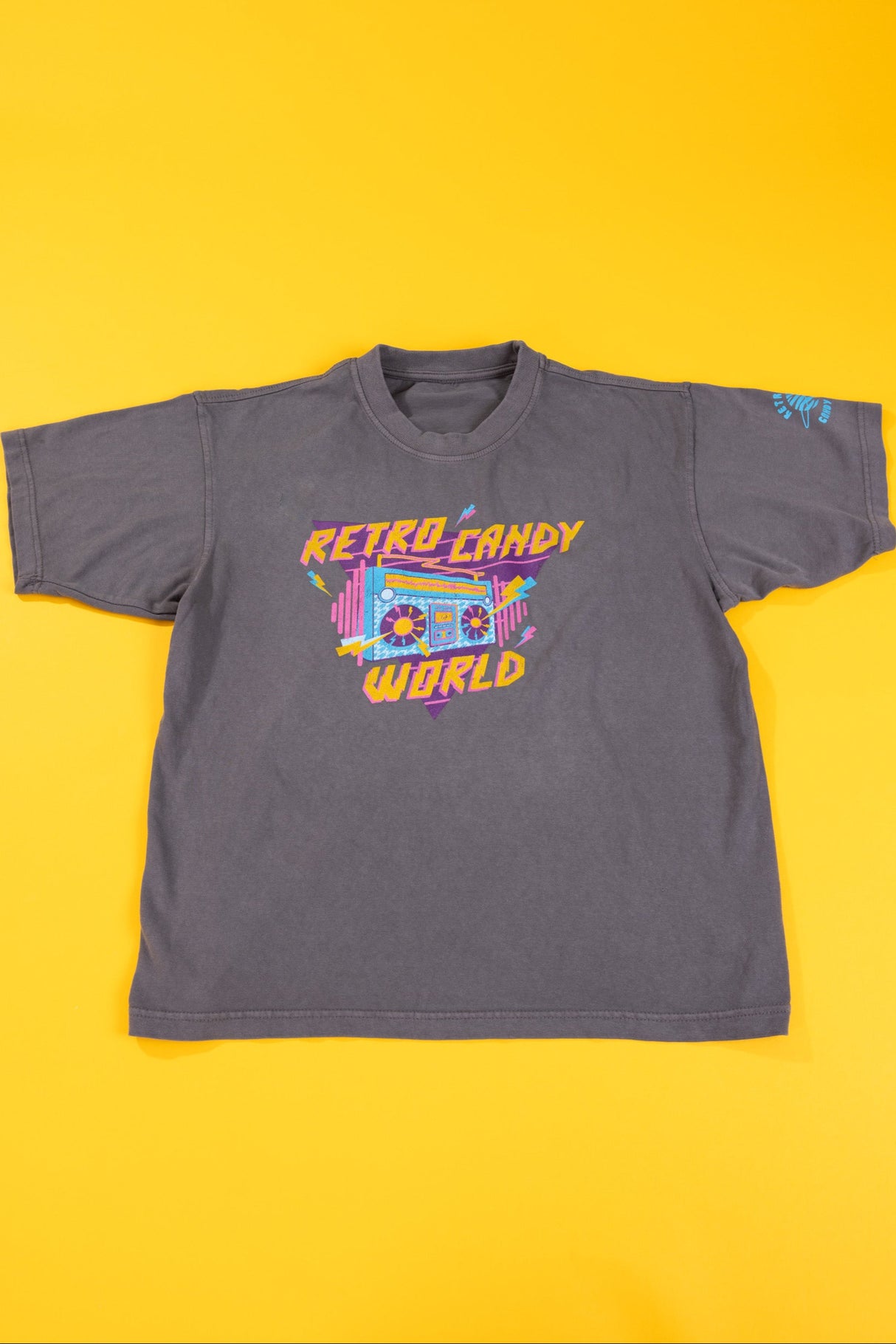 Retro Boombox T-shirt (Washed Grey)