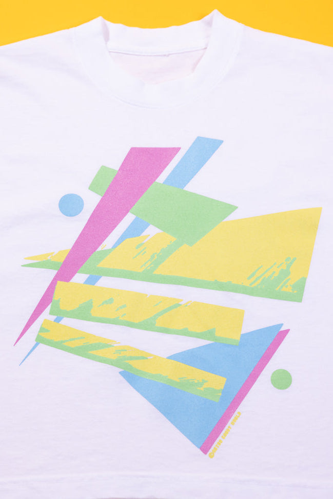 RCW Retro Chaos 2 Crop Tee (Faded Black/White)
