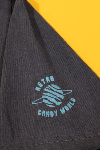 RCW Retro Chaos 1 Crop Tee (Faded Black/White)