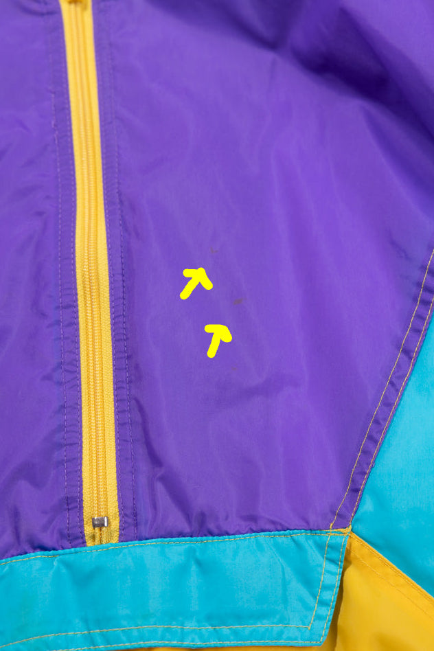 Vintage 90s Charles River Apparel Quarter Zip Windbreaker