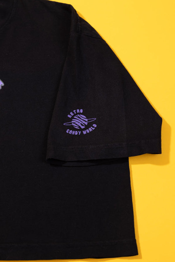 RCW Retro Energy Crop Top (Black/White)