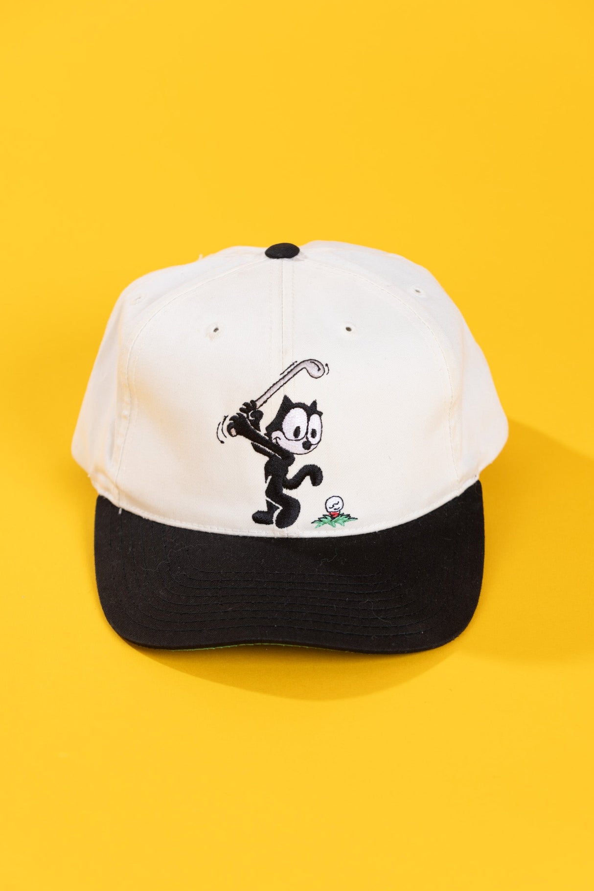 Vintage 90s Felix The Cat Golf Snapback Hat