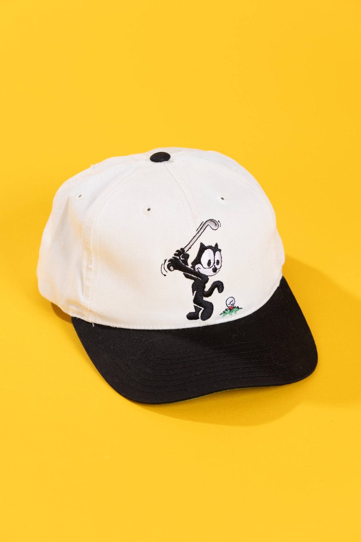 Vintage 90s Felix The Cat Golf Snapback Hat