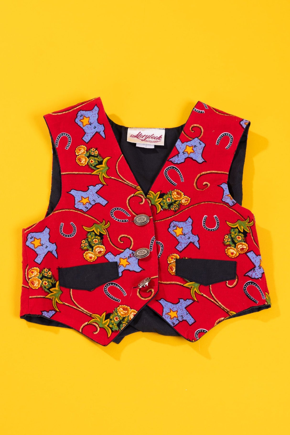 Vintage 90s Storybook Heirlooms Texas Vest (Kids - 4)