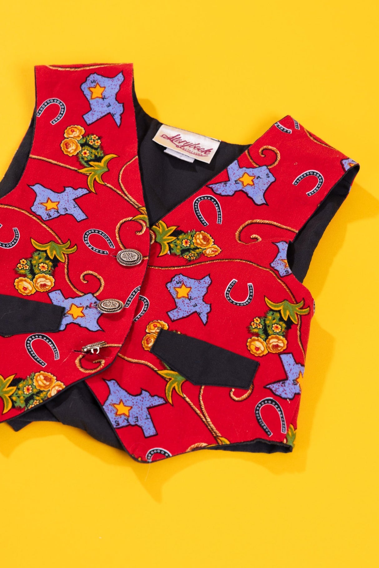Vintage 90s Storybook Heirlooms Texas Vest (Kids - 4)