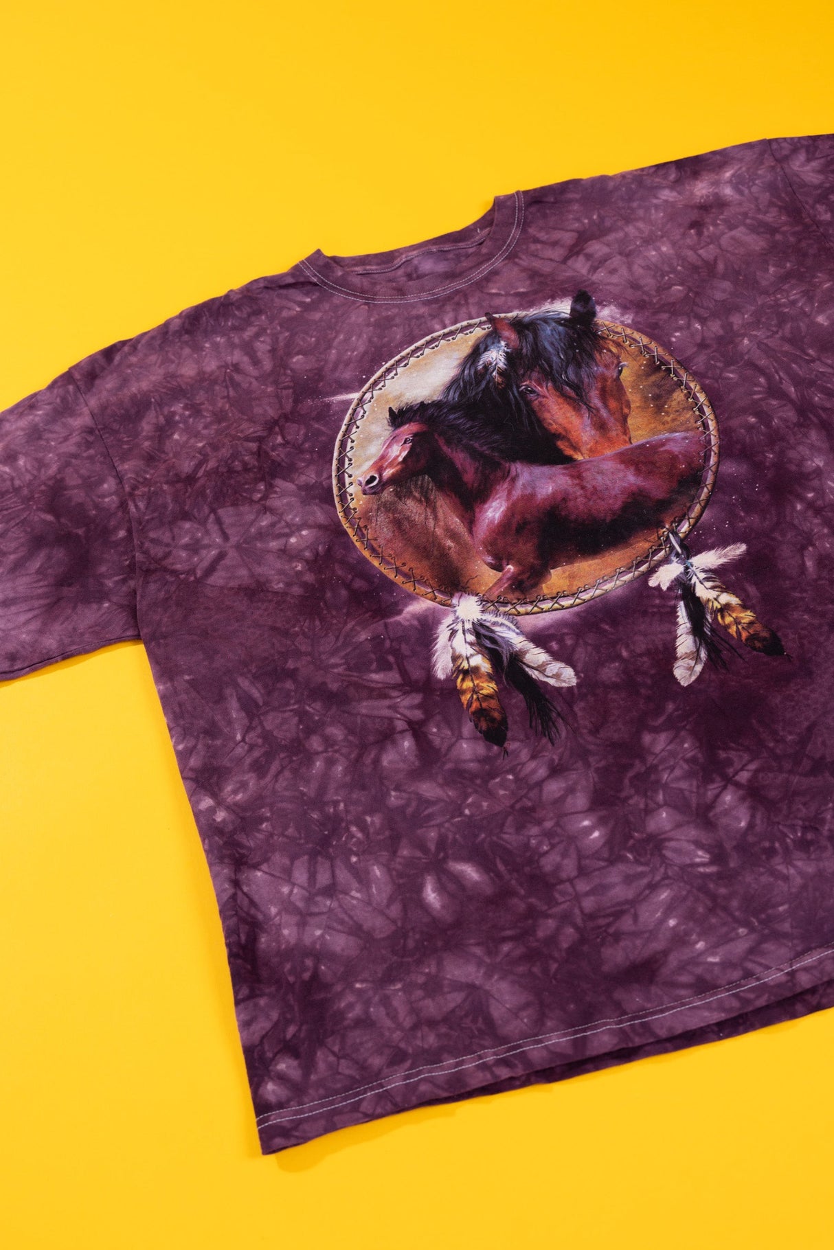 Vintage Y2K Horse Tie Dye T-shirt