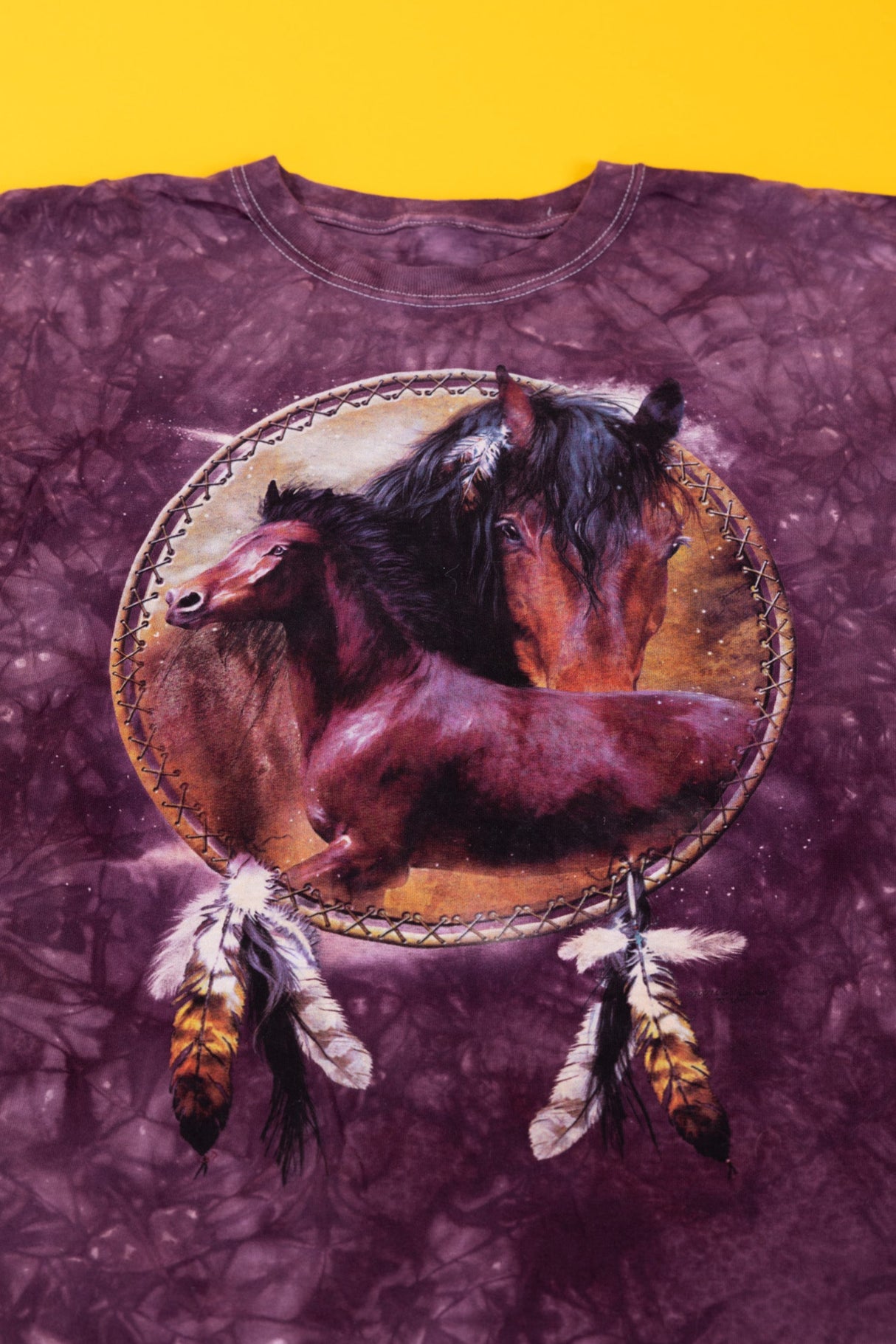 Vintage Y2K Horse Tie Dye T-shirt