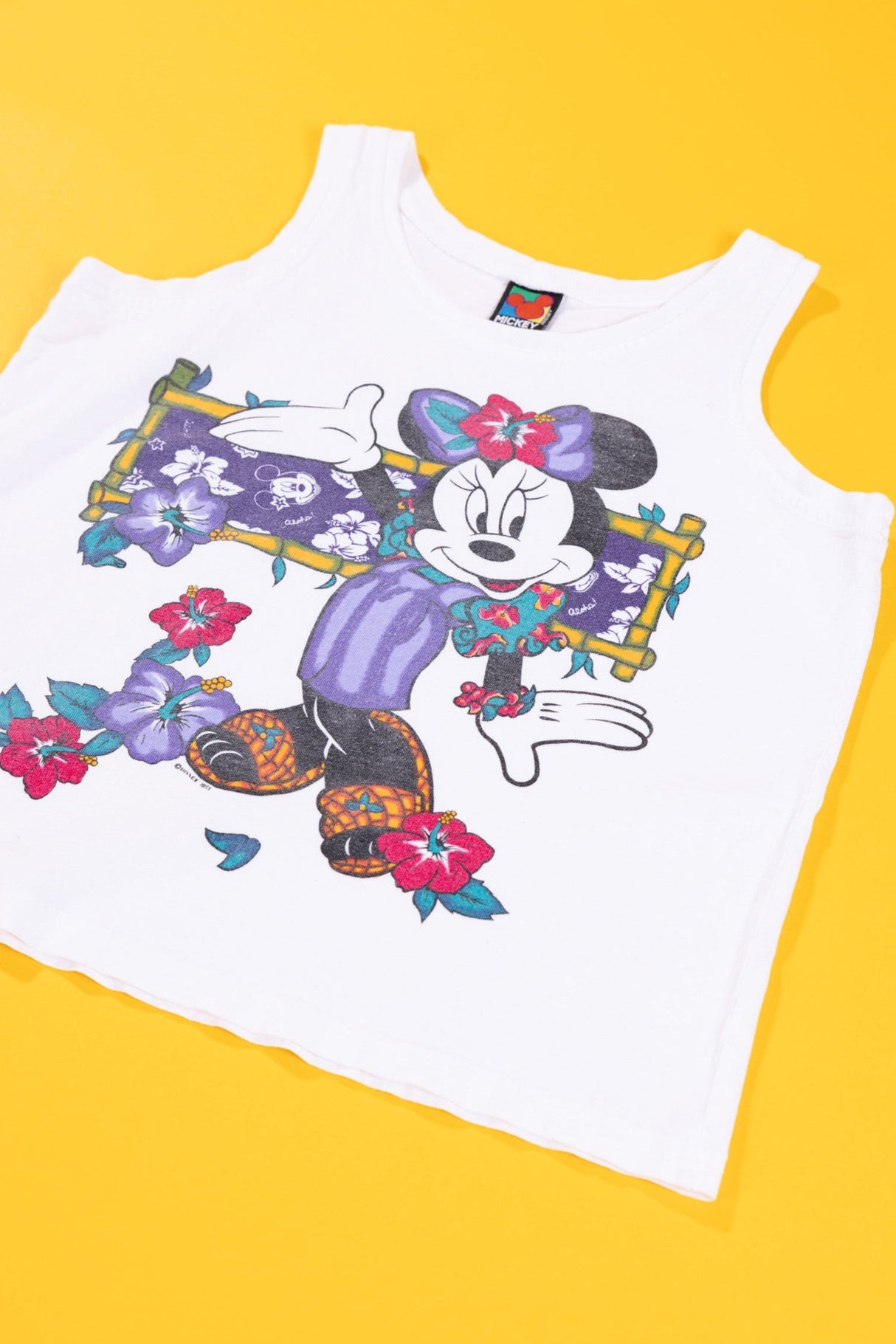Vintage 90s Disney Aloha Minnie Mouse Tank Top