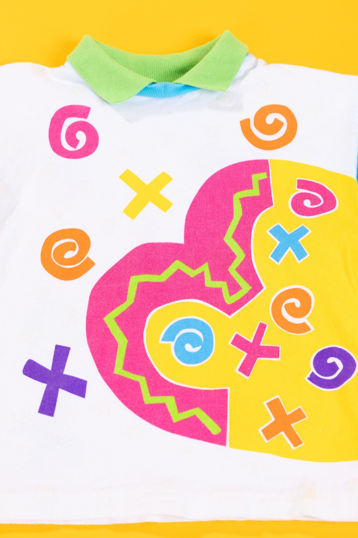 Vintage 80s Miniwaves Collared T-shirt (Kids - 5)