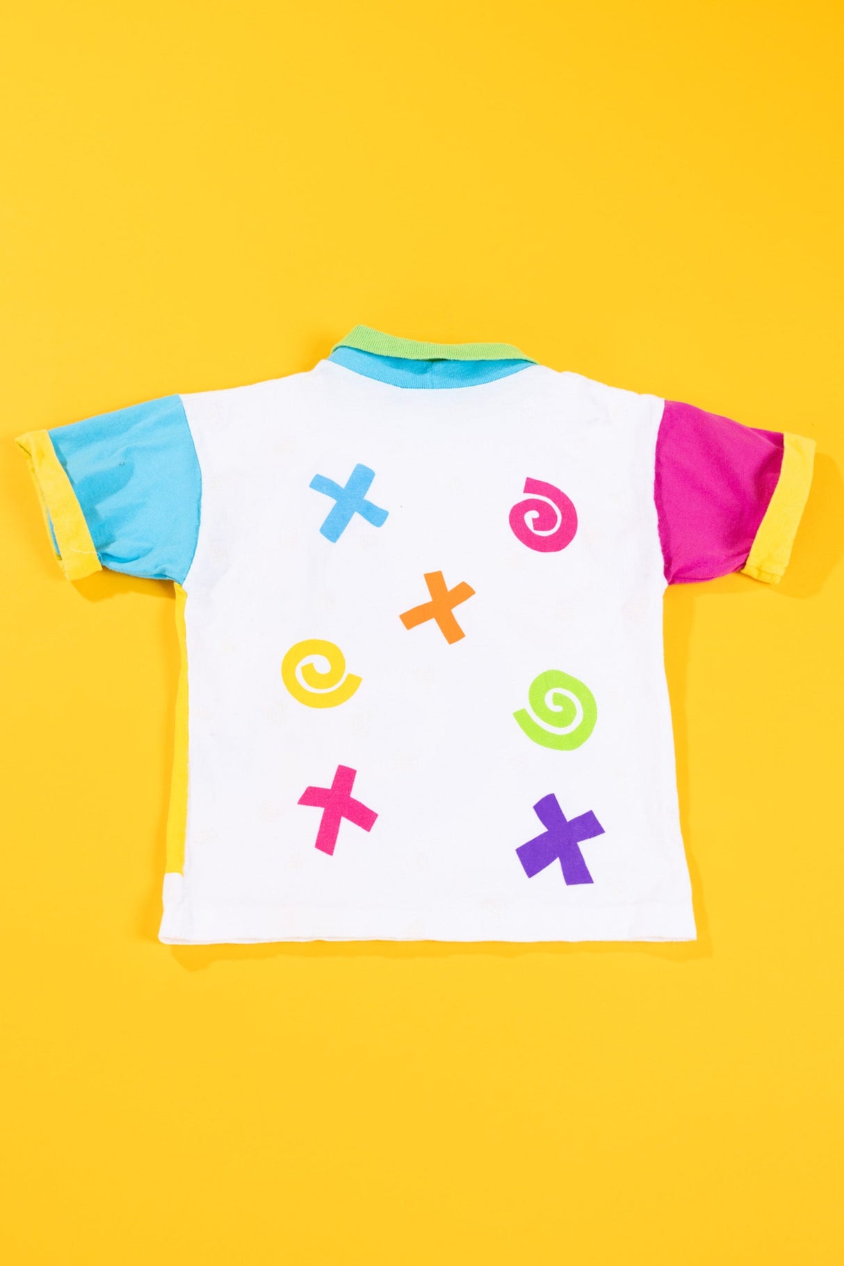 Vintage 80s Miniwaves Collared T-shirt (Kids - 5)