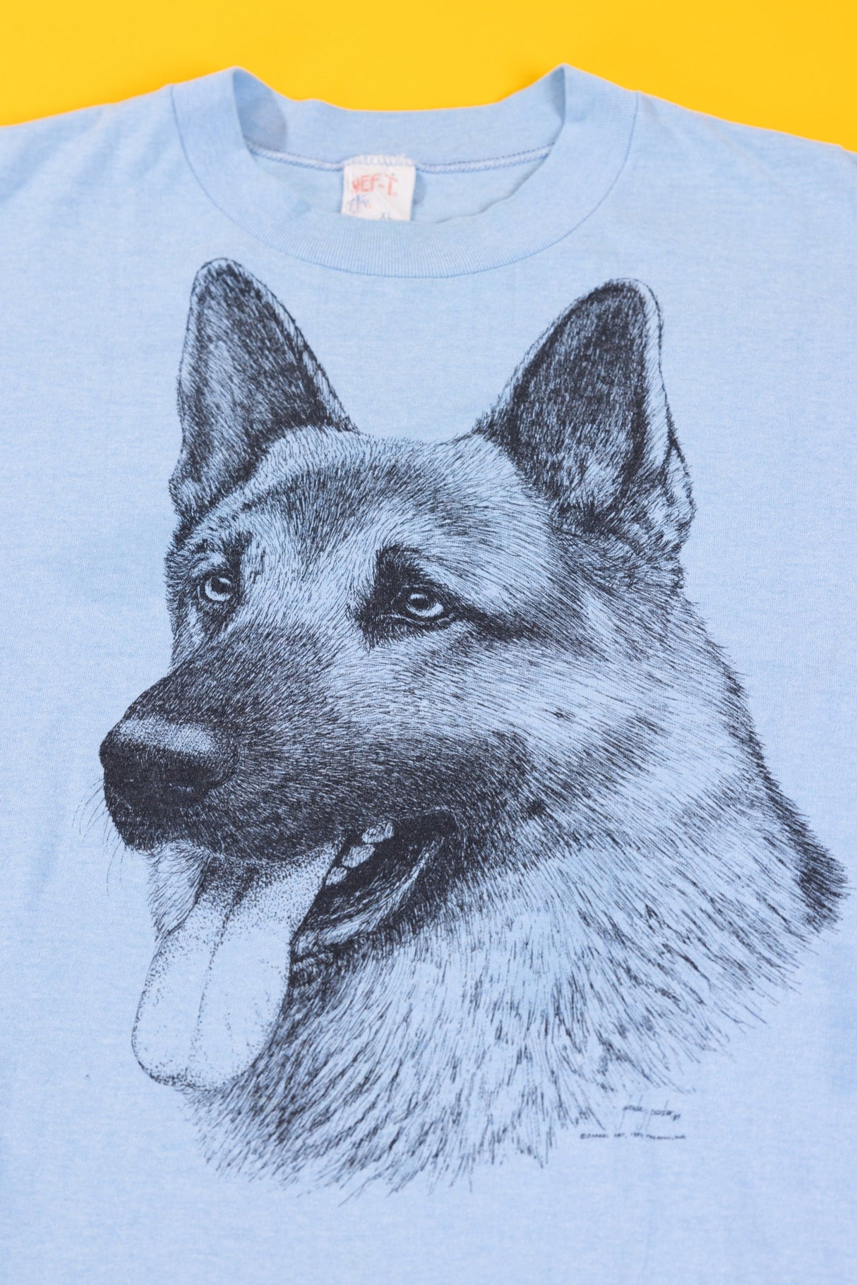 Vintage 1983 Glenda Parker German Shepherd T-shirt