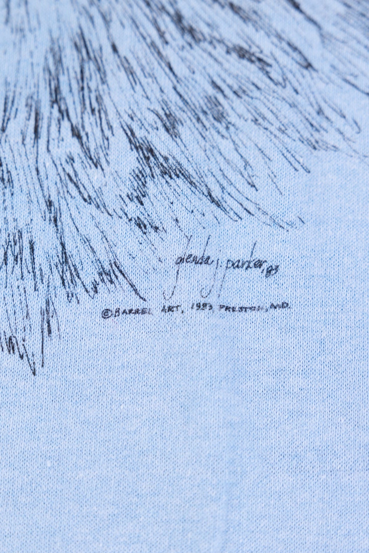 Vintage 1983 Glenda Parker German Shepherd T-shirt