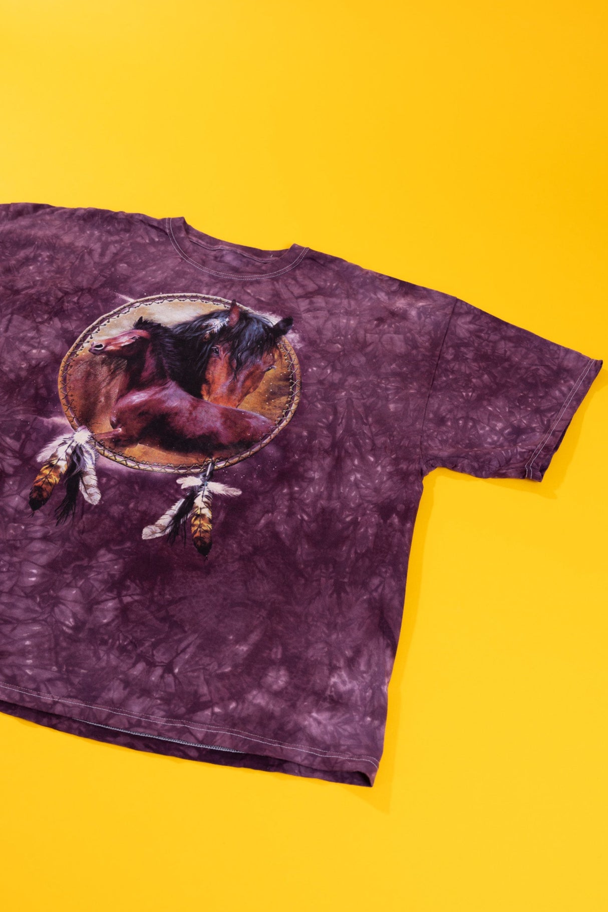 Vintage Y2K Horse Tie Dye T-shirt
