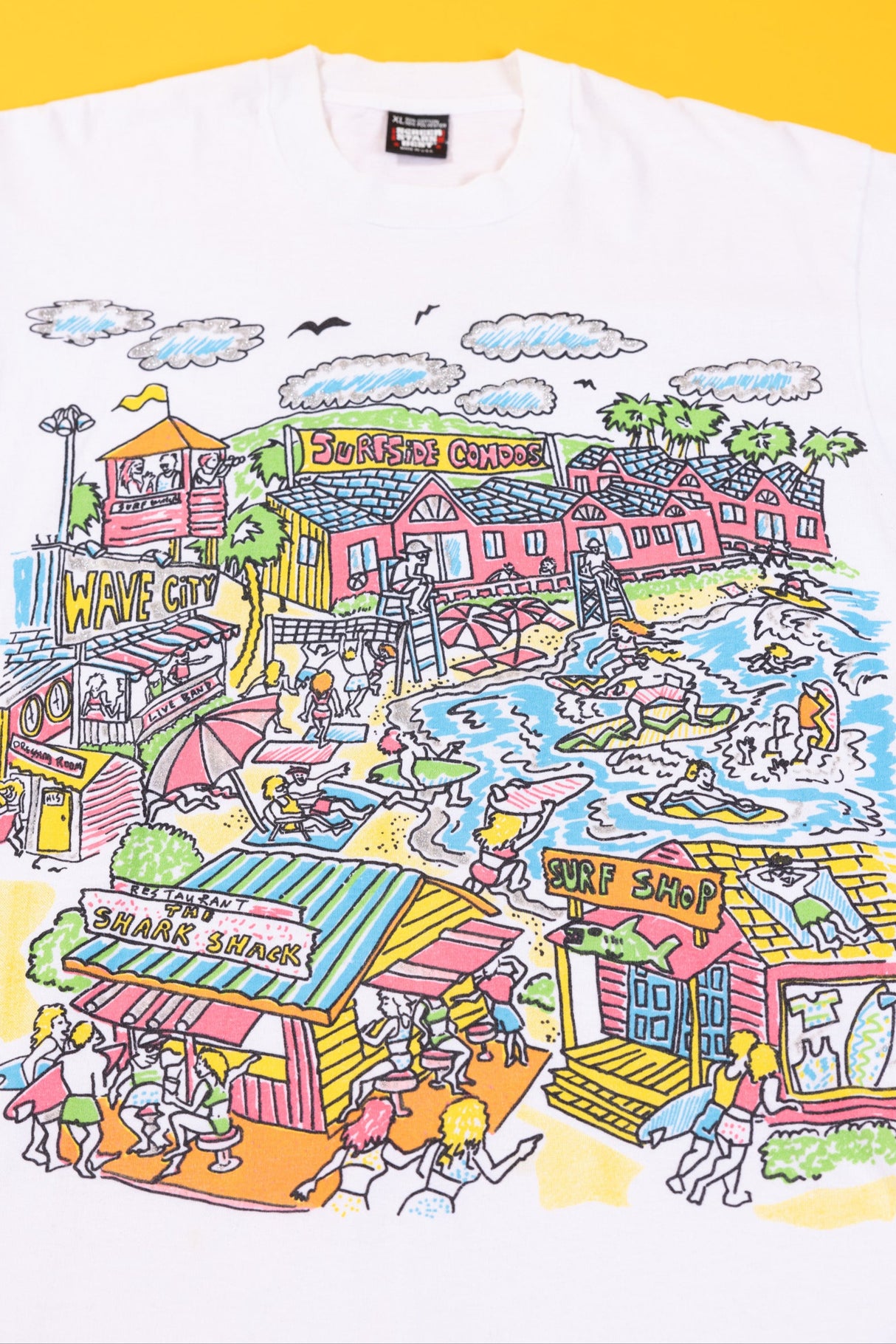 80s Surfside Wave City T-shirt