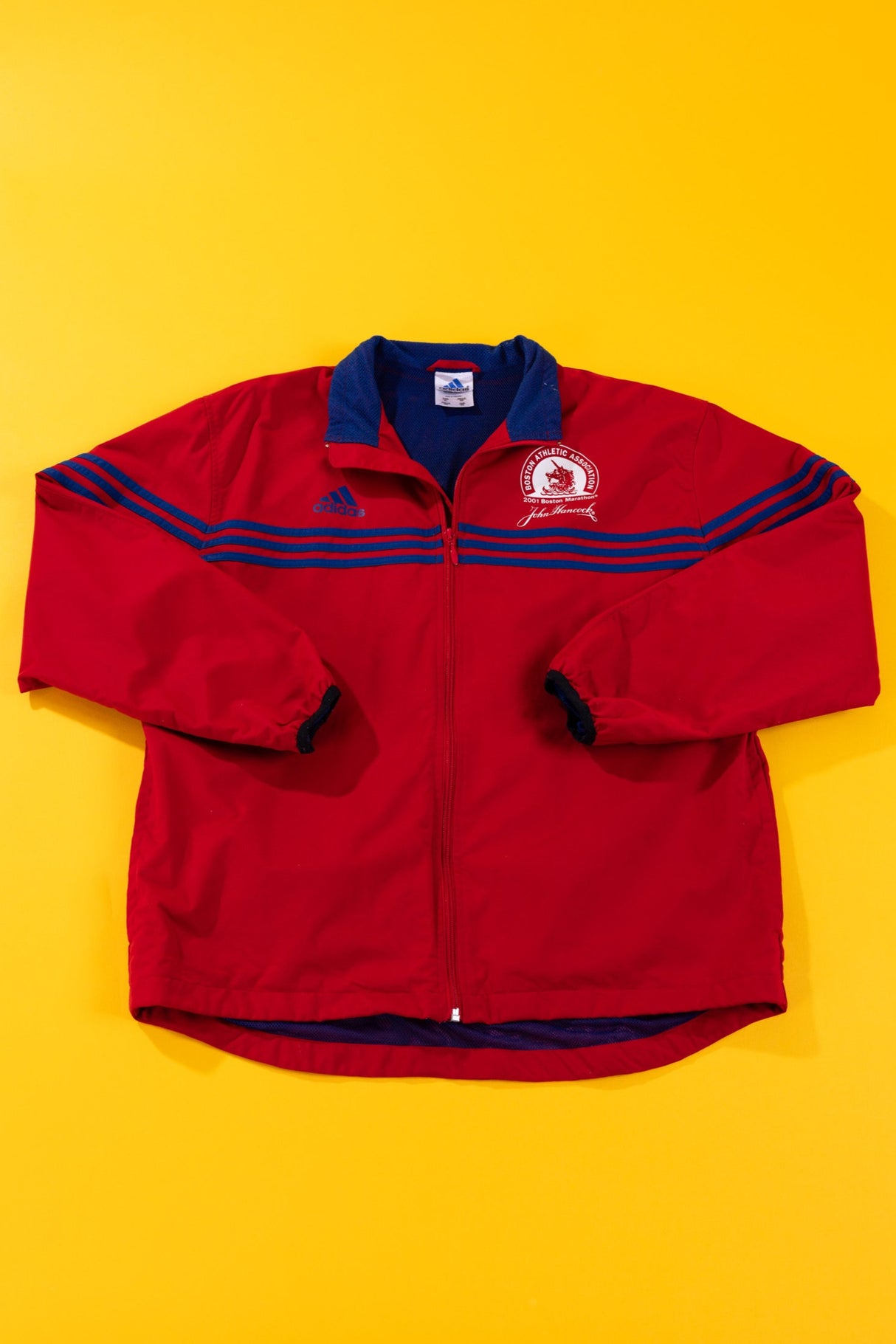 Vintage 2001 Adidas Boston Marathon Jacket