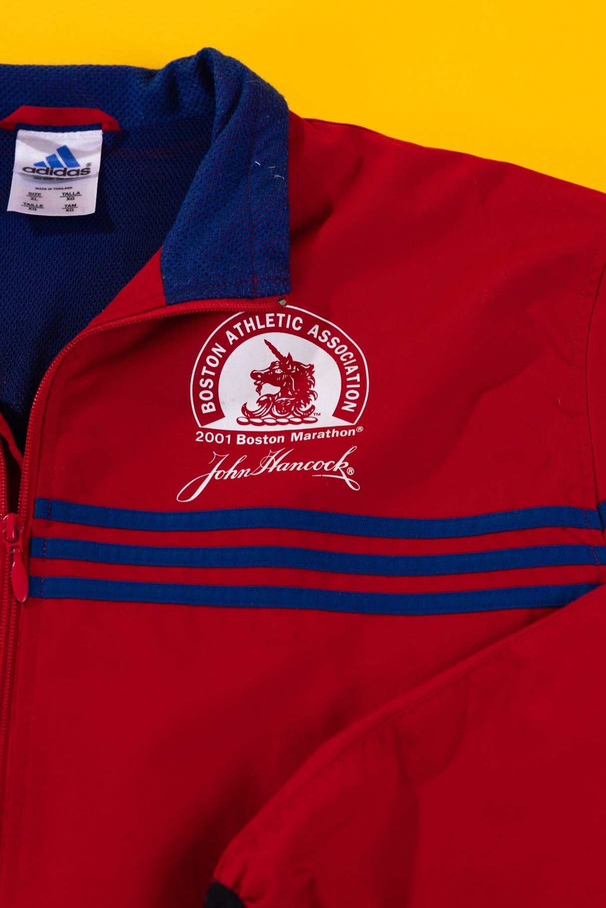 Vintage 2001 Adidas Boston Marathon Jacket