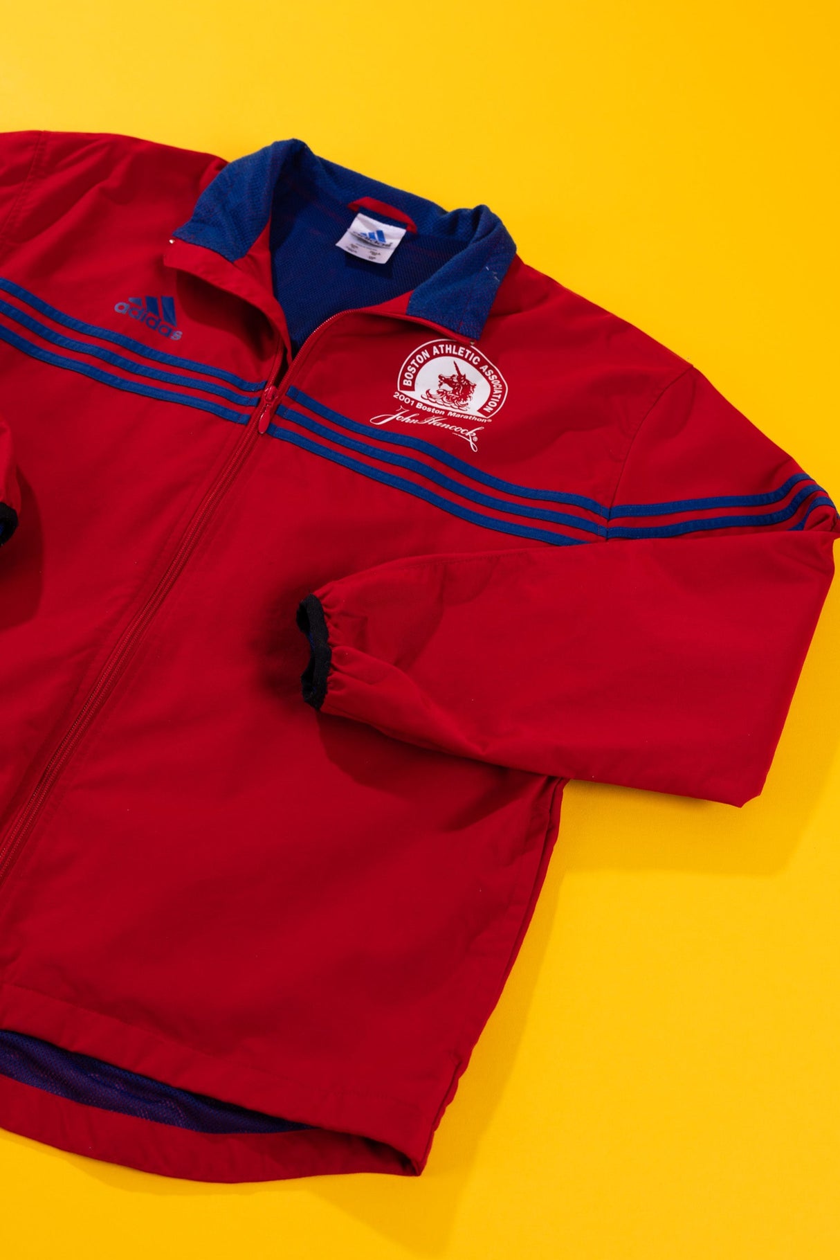 Vintage 2001 Adidas Boston Marathon Jacket