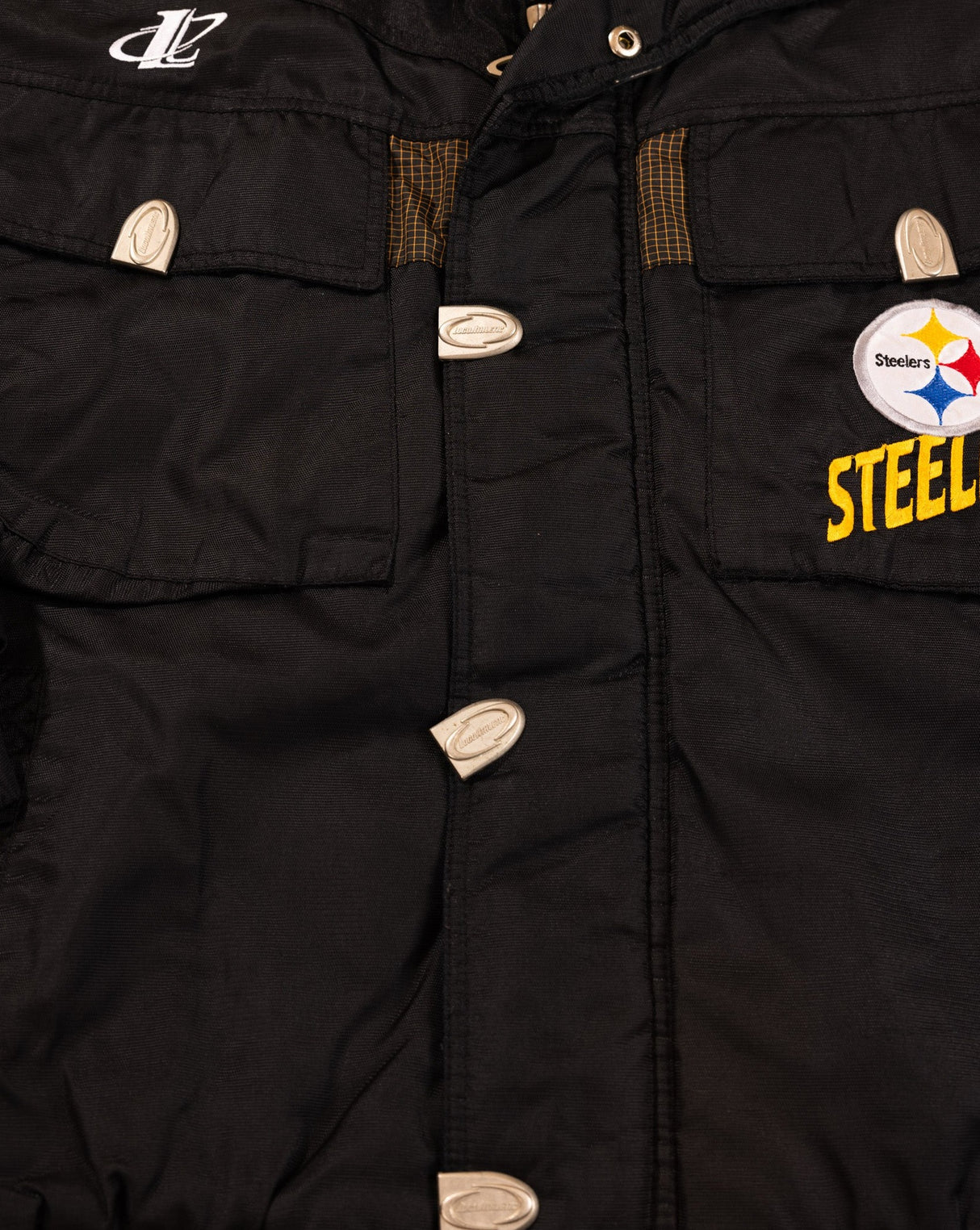 Vintage 90s Logo Athletic Pittsburgh Steelers Puffer Jacket
