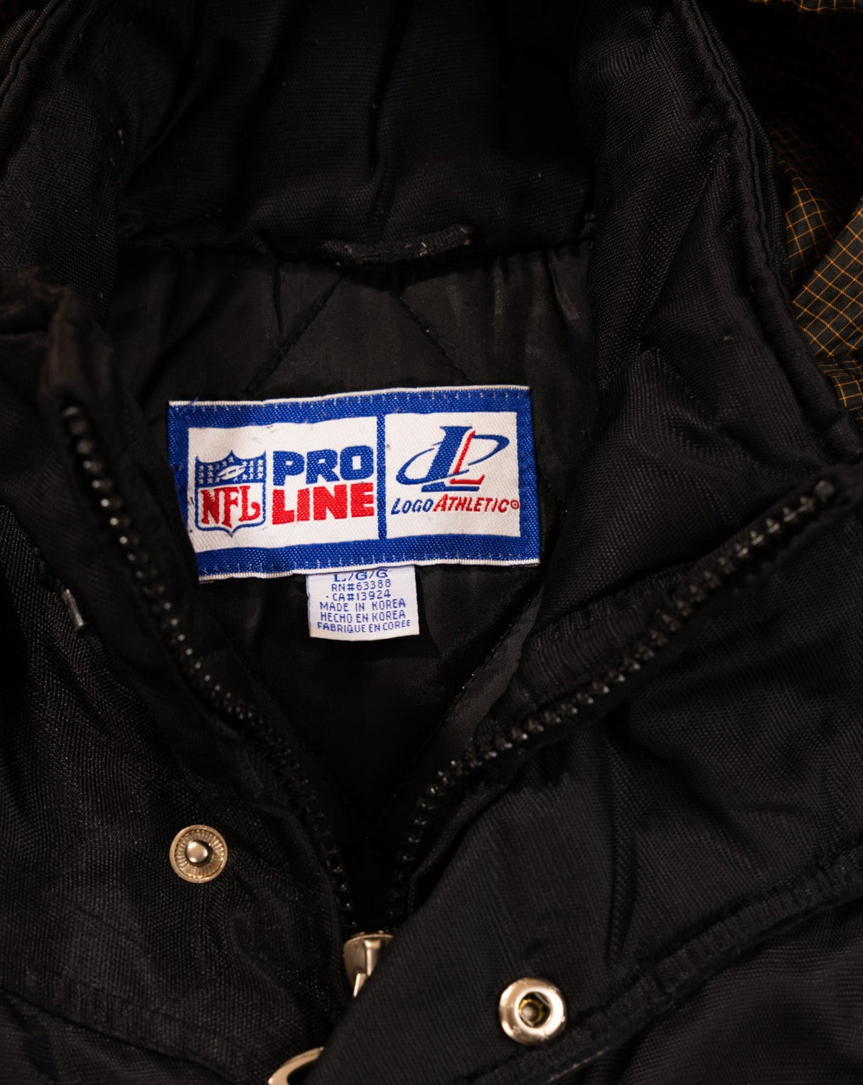 Vintage 90s Logo Athletic Pittsburgh Steelers Puffer Jacket