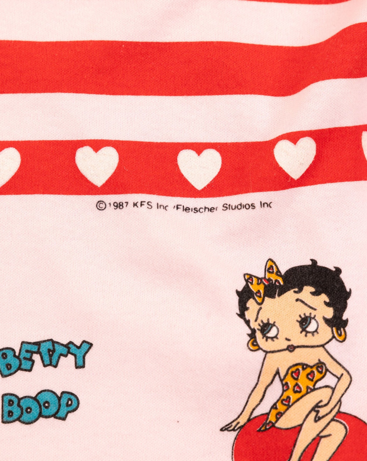 Rare Vintage 1987 Betty Boop Valentines Day Crop Top
