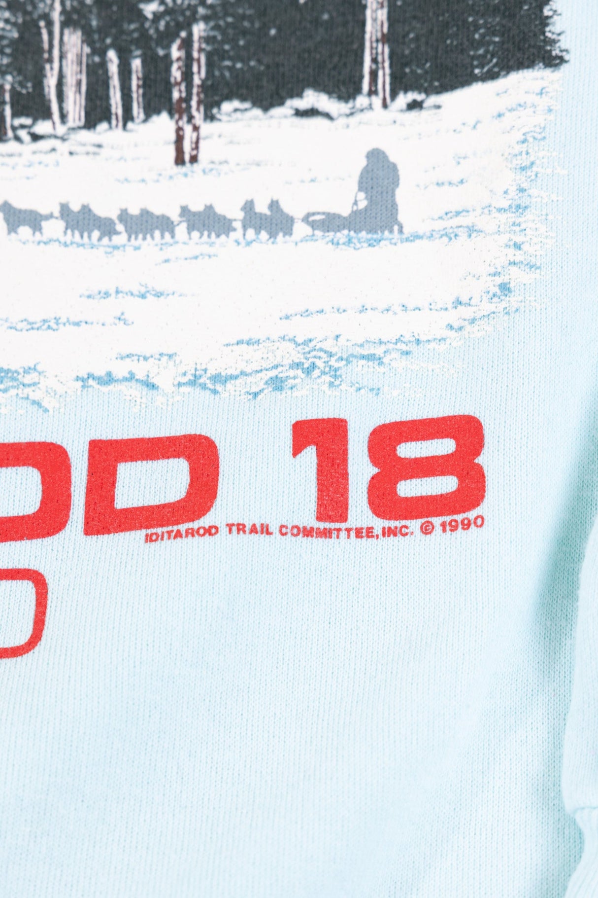 Vintage 1990 Alaska's Iditarod 18 Sled Dog Race Crewneck