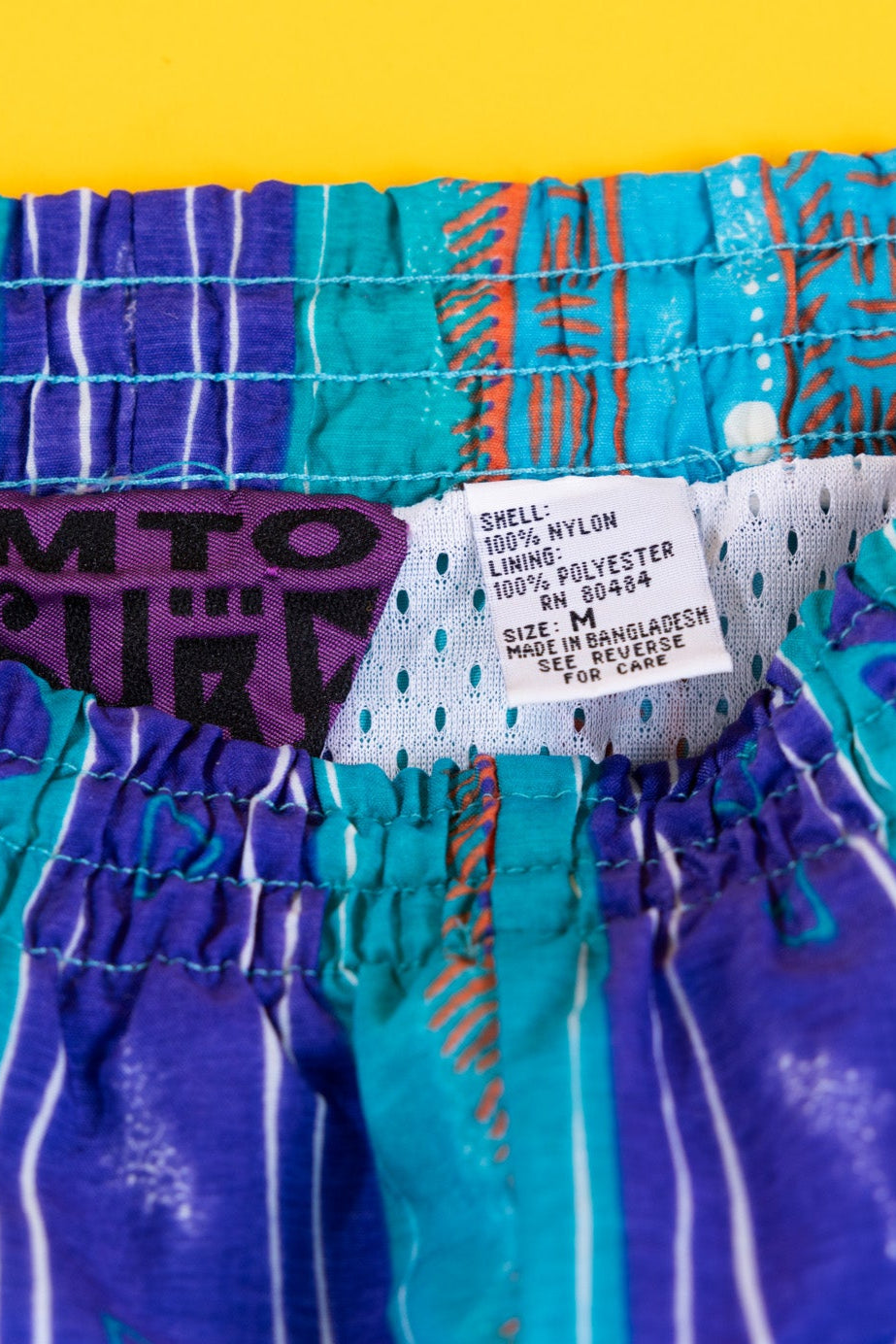Vintage 80s MTO Surf Swim Shorts