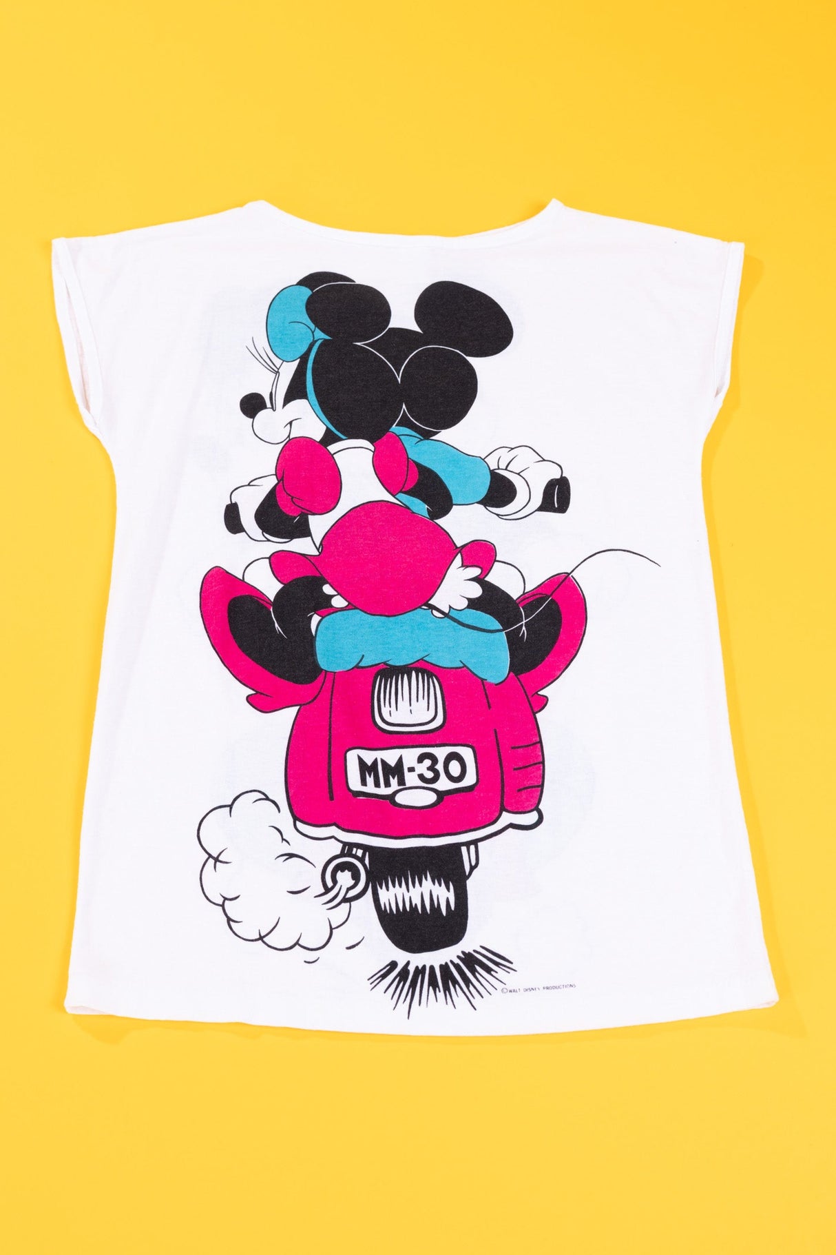 Vintage 80s Mickey and Minnie Scooter Shirt