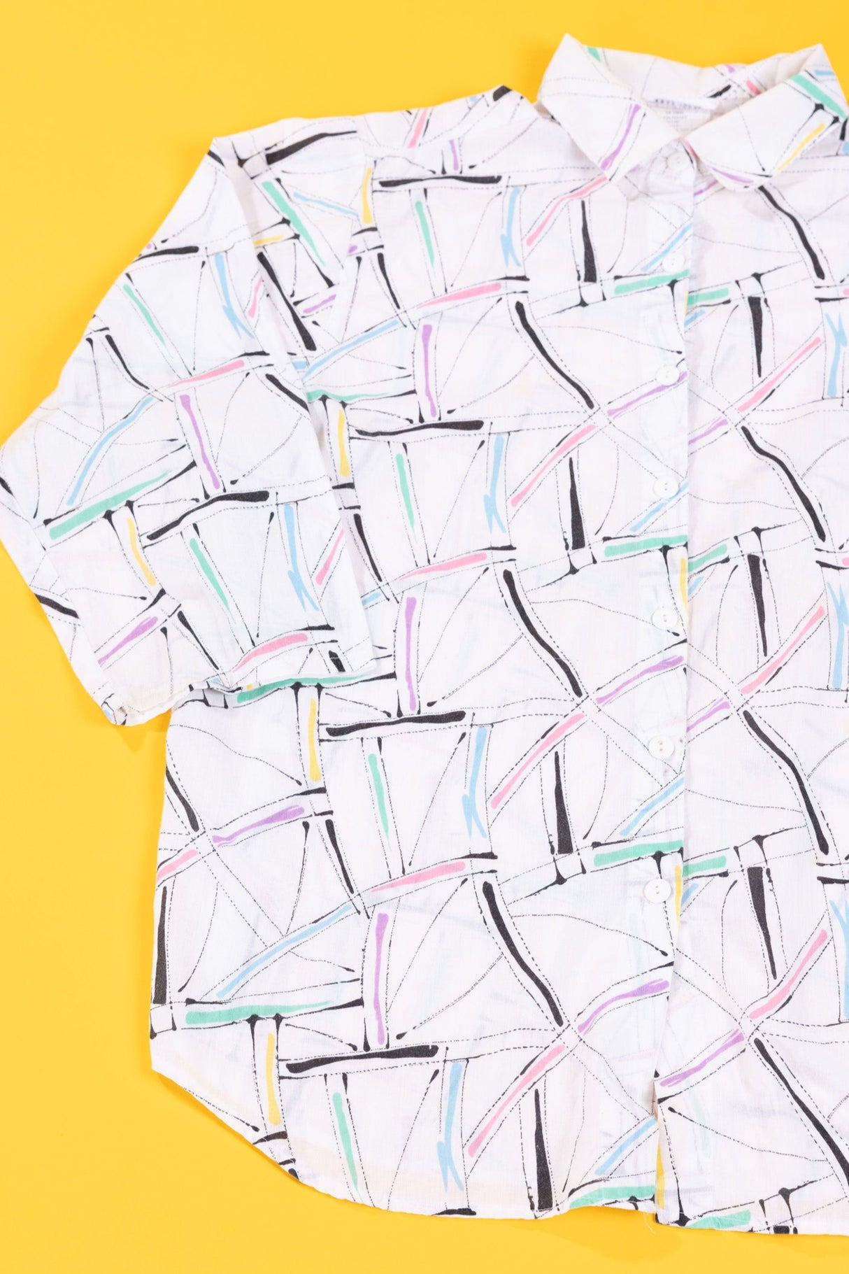 Vintage 80s Donnkenny Retro Long Sleeve Button Up