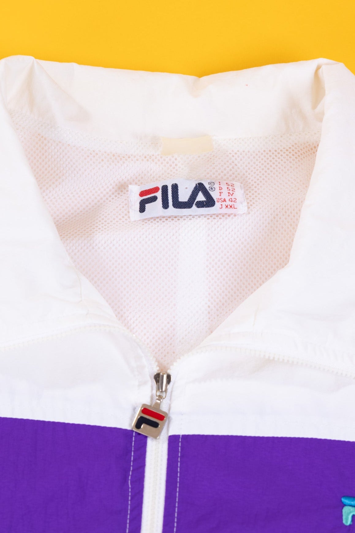 Vintage 90s Fila Floral Windbreaker Jacket