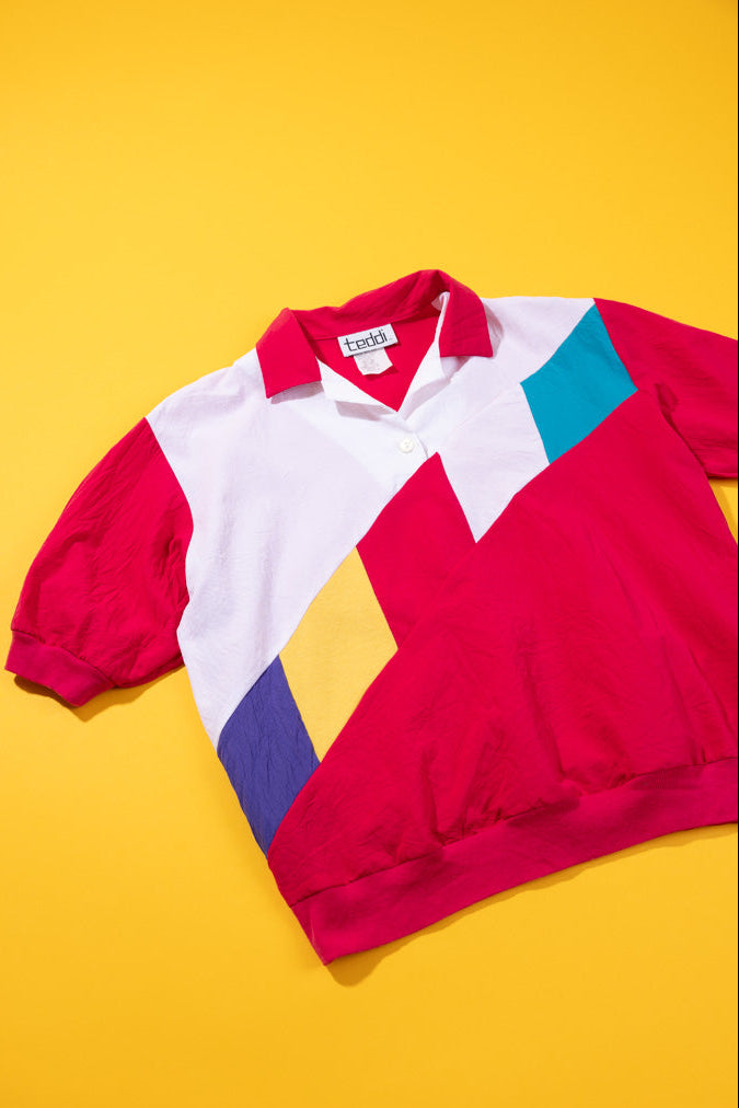 Vintage 80s Teddi Short Sleeve Pullover