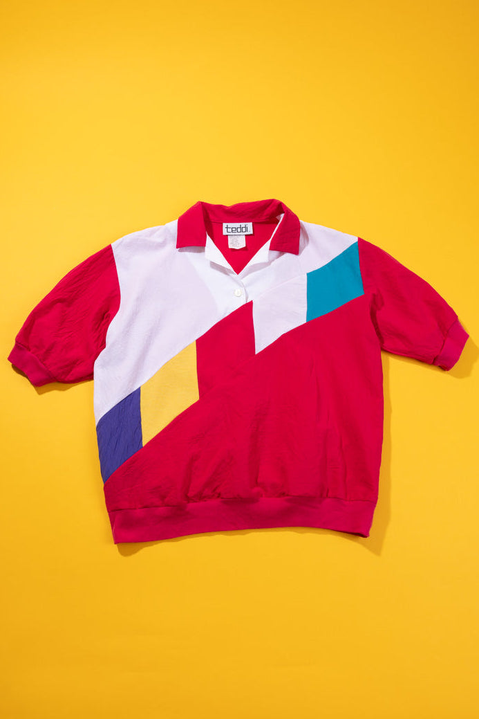 Vintage 80s Teddi Short Sleeve Pullover