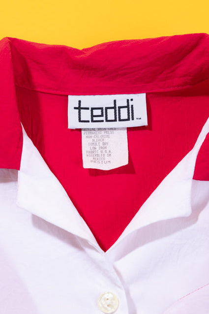 Vintage 80s Teddi Short Sleeve Pullover