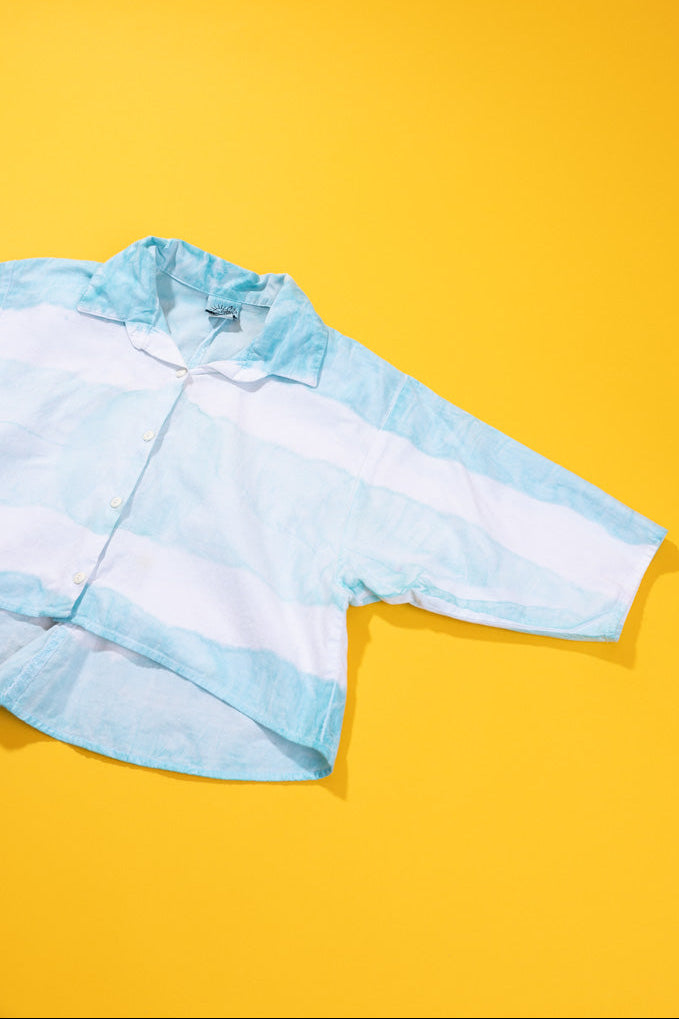 Vintage 90s Cropped Button Up