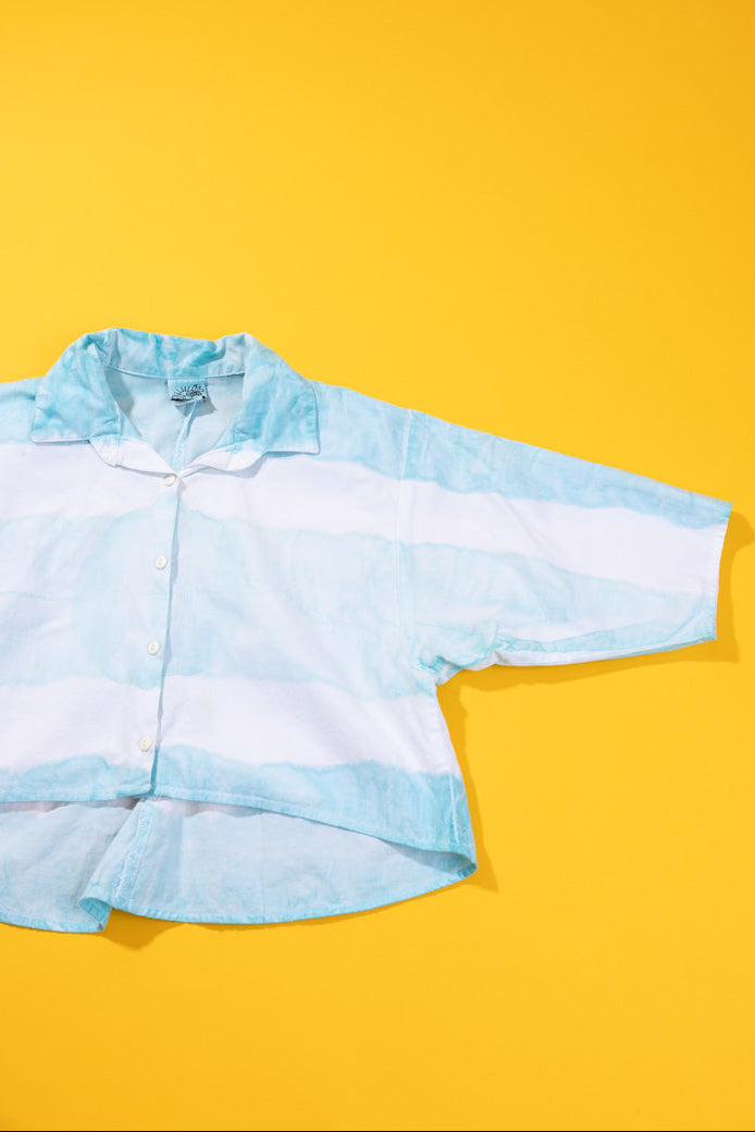 Vintage 90s Cropped Button Up