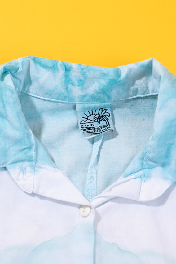Vintage 90s Cropped Button Up