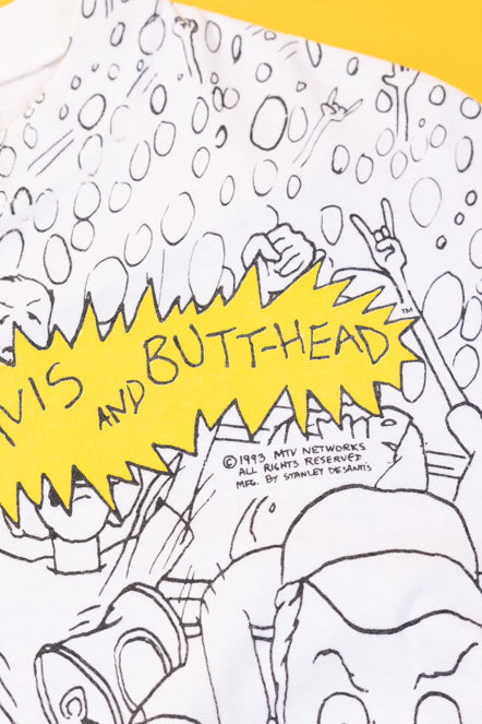 Vintage 1993 MTV Beavis and Butt-head AOP T-shirt